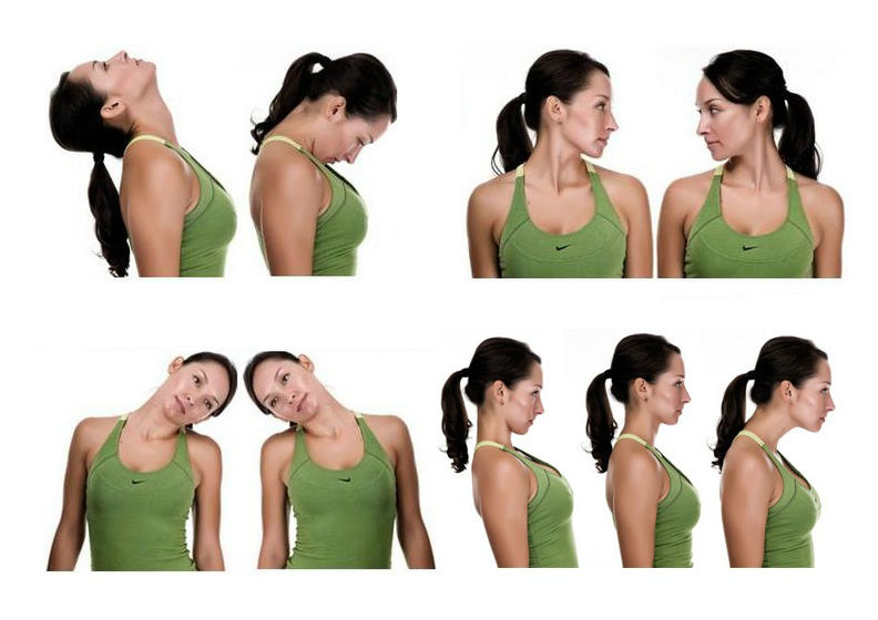 Effective exercises for the cervical vertebrae.